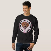 Sweatshirt J'aime mon laboratoire de chocolat (Devant entier)