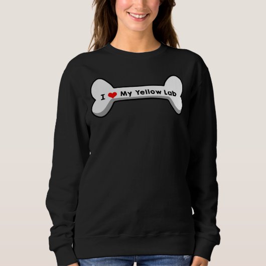 Sweatshirt J'Aime Mon Laboratoire Jaune (Devant)