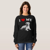 Sweatshirt J'aime mon Labrador 4 (Devant entier)