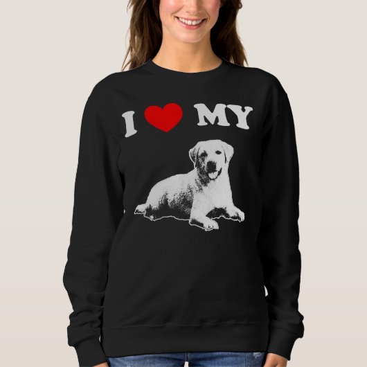 Sweatshirt J'aime mon Labrador 4 (Devant)