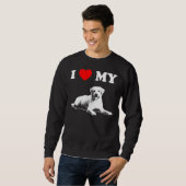 Sweatshirt J'aime mon Labrador 4 (Devant entier)