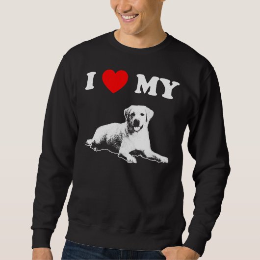 Sweatshirt J'aime mon Labrador 4 (Devant)