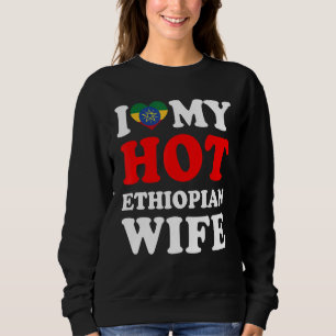 Sweatshirt J'aime mon mari chaud éthiopien