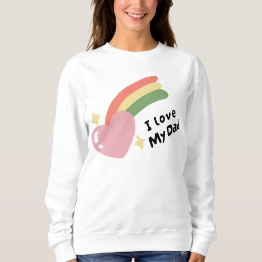 Sweatshirt J'aime mon père (Devant)