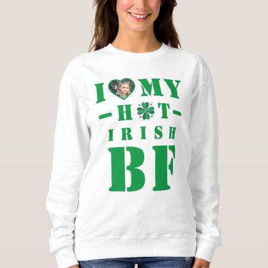 Sweatshirt J'Aime Mon Petit Ami Irlandais Hot (Devant)