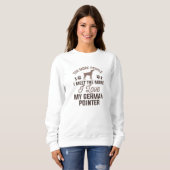 Sweatshirt J'aime mon pointer allemand (Devant entier)
