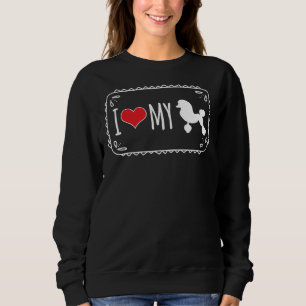Sweatshirt J'Aime Mon Poodle