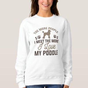 Sweatshirt J'Aime Mon Poodle