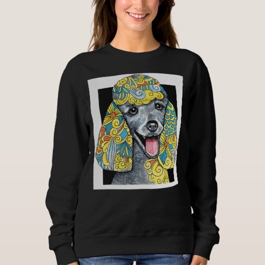 Sweatshirt J'Aime Mon Poodle ! (Devant)