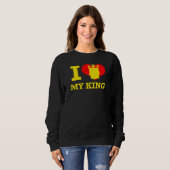 Sweatshirt J'aime mon roi (Devant entier)
