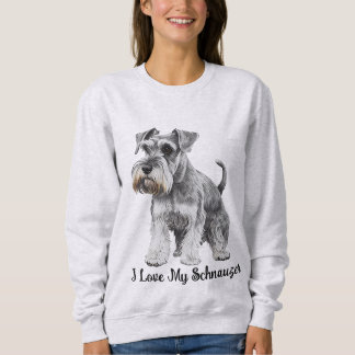 Sweatshirt J'Aime Mon Schnauzer