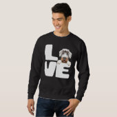 Sweatshirt J'Aime Mon Sealyham Terrier Chien (Devant entier)