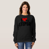 Sweatshirt J'Aime Mon Stepdad Fête des pères Dady Stepfather (Devant entier)