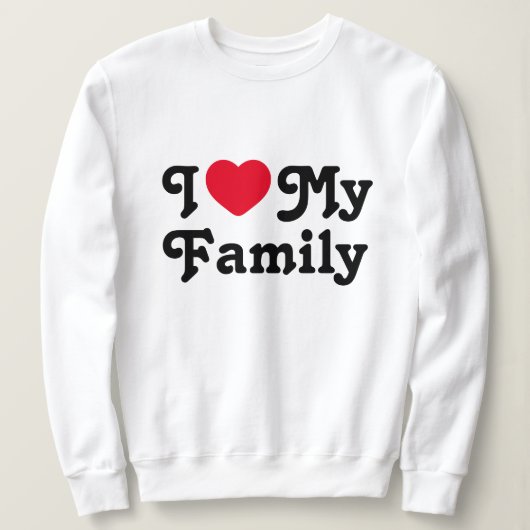 Sweatshirt J'aime mon voyage en famille (Design devant)