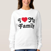 Sweatshirt J'aime mon voyage en famille (Devant)