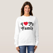 Sweatshirt J'aime mon voyage en famille (Devant entier)