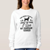 Sweatshirt J'Aime Mon Yorkshire Terrier (Devant)