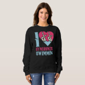 Sweatshirt J'aime nager synchronisée 1 (Devant entier)