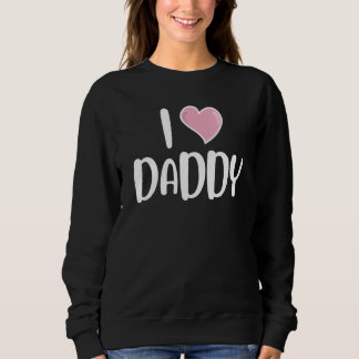 Sweatshirt J'aime Papa Cœur Père Meilleur Ami Cousin Réunion
