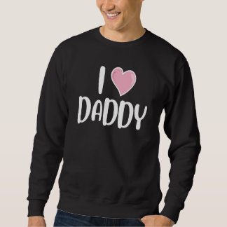 Sweatshirt J'aime Papa Cœur Père Meilleur Ami Cousin Réunion