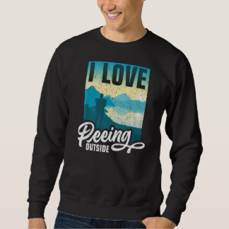 Sweatshirt J'Aime Pisser À L'Extérieur Randonnée Camping À L'
