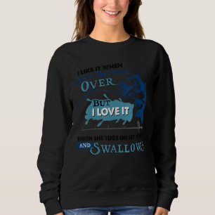 Sweatshirt J'aime quand elle se penche sur Pêcheur pêche D