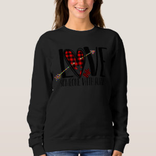 Sweatshirt J'Aime Quelqu'Un Avec Sensibilisation sur l'autism