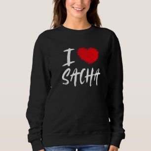Sweatshirt J'Aime Sacha Mari Son Petit ami Papa Grandson He