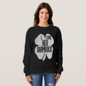 Sweatshirt J'aime ses Shamrocks St Patrick's Day Couples (Devant entier)