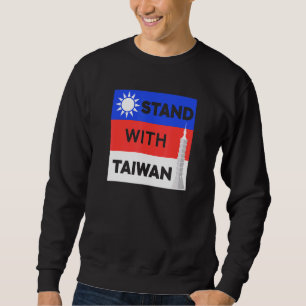 Sweatshirt J'Aime Taïwan Drapeau Taïwanais P