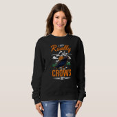 Sweatshirt J'aime vraiment beaucoup Crows 1 (Devant entier)