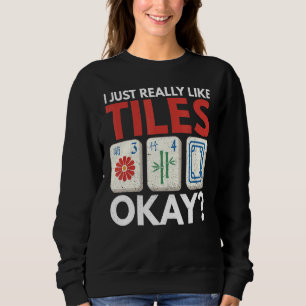 Sweatshirt J'Aime Vraiment Les Carreaux Bon Pour Un Joueur De