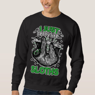 Sweatshirt J'Aime Vraiment Les Machines À Sous Animaux Drôle