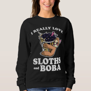 Sweatshirt J'Aime Vraiment Les Machines À Sous Boba Bubble Te