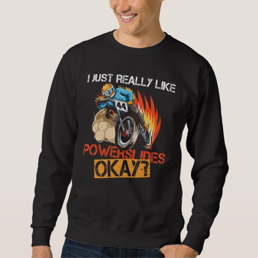 Sweatshirt J'Aimerais Vraiment Powerslide Ok Citer Pour Un Fl (Devant)