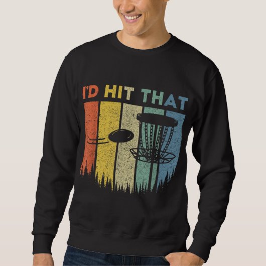 Sweatshirt J'allais frapper cette balle de golf Drôle Sayings (Devant)