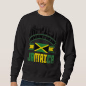 Sweatshirt Jamaica Jamaican Jamaica Flag Happiest When Im in (Devant)