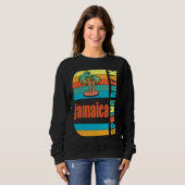 Sweatshirt Jamaica Spring Break High School Retro Beach Graph (Devant entier)