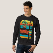 Sweatshirt Jamaica Spring Break High School Retro Beach Graph (Devant entier)