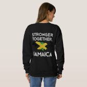 Sweatshirt Jamaica Strong Hurricane Melissa Support (Dos entier)