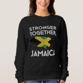 Sweatshirt Jamaica Strong Hurricane Melissa Support (Devant)