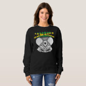 Sweatshirt Jamaica Table Tennis Support Jamaican Ping Pong T (Devant entier)
