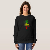 Sweatshirt Jamaican African Music Reggae Rastafari (Devant entier)