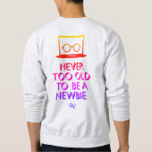 Sweatshirt : Jamais Vieille (gris) (Dos)