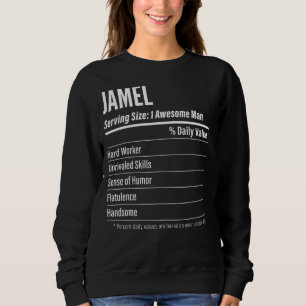 Sweatshirt Jamel Taille de la portion Nutrition Étiquette Cal
