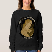 Sweatshirt Jane Goodall Inspired Quote (Devant)