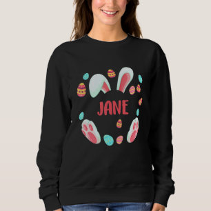 Sweatshirt Jane Pâques 2022 Idea Famille Enfant Garçon Fille 