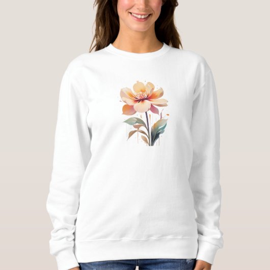 Sweatshirt japandi flower (Devant)