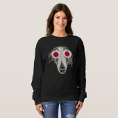 Sweatshirt Japanese Flag Borzoi Dog Japan Pocket (Devant entier)