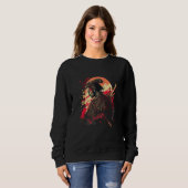 Sweatshirt Japanese Samurai Vintage Fighter Retro (Devant entier)